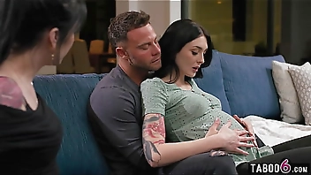 Pregnant couple dealing with unsatisfied cravings inviting a third